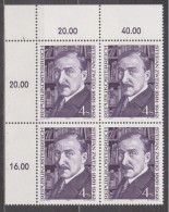 1981 , Mi 1692 ** (2) - 4er Block Postfrisch -  100. Geburtstag Von Stefan Zweig - Neufs