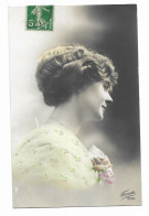 CPA Circulée En 1912 - Portrait De Femme Vu De Profil Aux Cheveux Crantés - Fauvette 1546 - - Women