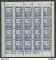 1978-79 Italia - Repubblica , N° 1442 , 5000 Lire Policromo , In Minifoglio Di - Feuilles Complètes