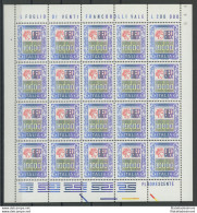 1983 Italia - Repubblica , N° 1652 , 10.000 Lire Policromo , In Minifoglio Di 2 - Feuilles Complètes