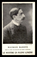 ECRIVAINS - MAURICE BARRES - CARTE DE SERVICE LIBRAIRIE PLON 8 RUE GARANCIERE PARIS 6E - Schriftsteller