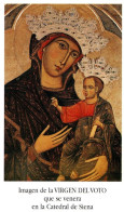 SANTINO  Pieuse Image Religieuse Holy Card MADONNA MARIA VERGINE DEL VOTO CATTEDRALE DI SIENA Perfetto - Religion & Esotérisme