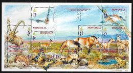 MONGOLIA 2001 ** Endangered Species 2nd Issue ** MONGOLEI ** MNH ** Scott: 2503 A-i , Michel: 3370 - 3379 - Mongolië