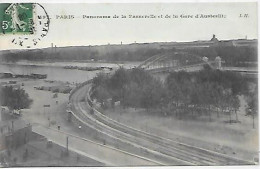 CPA Paris Panorama De La Passerelle Et De La Gare D'Austerlitz - District 12