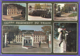 Carte Postale 77. Fontainebleau  120è Régiment Du Train Très Beau Plan - Fontainebleau