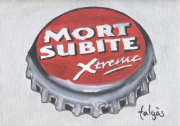 E6-122 Litografía Cerveza Mort Subite Belgium. The Elysian Collection. - Advertising