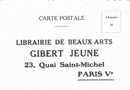 75 - PARIS - Librairie Des Beaux-Arts - GIBERT JEUNE - Autres & Non Classés