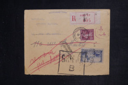 FRANCE - Enveloppe En Recommandé De Paris Pour Paris En 1938 Et Retour à L'envoyeur - L 152981 - 1921-1960: Période Moderne