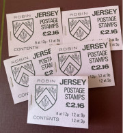 Jersey 1984 Mi. MH 0-25 - 5 Carnets 100% Neufs** - Armoiries, 2.16£ - Jersey