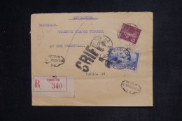 FRANCE - Enveloppe En Recommandé De Paris Pour Paris En 1938 Et Retour à L'envoyeur - L 152983 - 1921-1960: Période Moderne