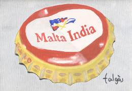 E6-125 Litografía Cerveza Malta India Puerto Rico. The Elysian Collection. - Publicité