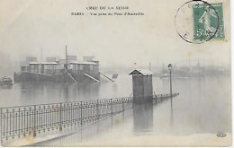 CPA Paris Crue De La Seine Janvier 1910 - Vue Prise Du Pont D'Austerlitz - Arrondissement: 12