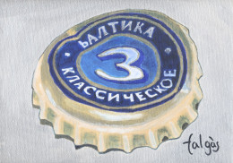 E6-126 Litografía Cerveza Baltika 3 Russia. The Elysian Collection. - Publicité