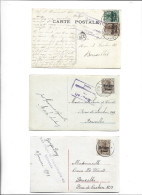 BELGIUM BELGIQUE - POSTAL HISTORY LOT - GERMANY GERMAN OCCUPATION - CENSORED CENSURE GEPRÜFT - HASSELT BRUXELLES - Autres & Non Classés