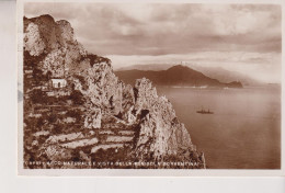 CAPRI  NAPOLI  ARCO NATURALE E VISTA DELLA PENISOLA SORRENTINA FOTOGRAFICA  VG  1930 - Napoli (Neapel)