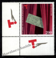 Germany 1996 Yvert 1689, 150th Anniversary German Theatre Associations - Border - MNH - Unused Stamps