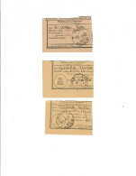 03 VICHY 2 Cachets Horoplan &  1 Tampon De Guichet De 1935 S/ Récépisssés De Mandat    (1338) - Manual Postmarks