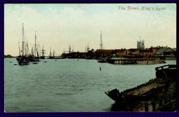 Ref 1655 - Early Postcard - Sailing Ships On River - King's Lynn Norfolk - Other & Unclassified