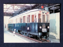 Cp, Chemin De Fer, Motrice Neuville Dite LE TRAIN BLEU, 1932-1957, Musée Henri Malartre, Lyon, Vierge - Trenes