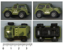 Miniature Auto MICRO DEFENDER SOMA à Friction : Type JEEP U.S. ARMY - 1989 - 7631 - Sonstige & Ohne Zuordnung