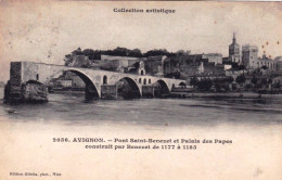  84 - AVIGNON - Le Pont Saint Benezet Et Palais Des Papes - Avignon