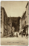 Lugny - Rue De L'Eglise (animation, Commerces) Circulé Date Illisible - Sonstige & Ohne Zuordnung