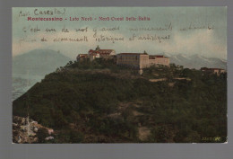 CPA - Italie - Montecassino - Lato Nord - Nord Ouest Della Badia - Colorisée - Circulée En 1912 - Andere & Zonder Classificatie