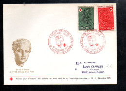 FDC 1972 CROIX ROUGE - 1970-1979