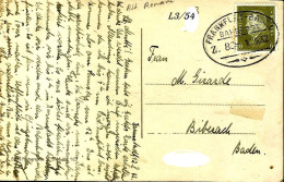 Bahnpost Frankflat Basel Z 88 1932  CPA Mainz Christuskirche Eglise L3/54 - Cartas & Documentos