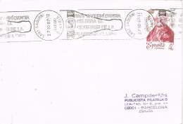 55250. Carta SAN SADURNI De ANOIA (Barcelona) 1987. Centenario Filoxera Y El Cava. CHAMPAGNE - Storia Postale
