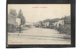 54-SAINT-CLEMENT - Une Vue Animée De La Rue MANGENOT " Prise Du Passage A Niveau-Attelage - Other & Unclassified