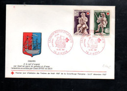 FDC 1967  CROIX ROUGE - 1960-1969