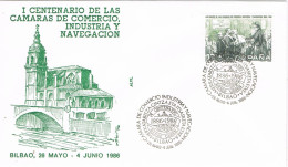 55251. Carta BILBAO (Vizcaya) 1986. Centenario Camaras De Comercio, Industria Y Navegacion - Covers & Documents