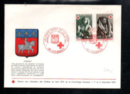 FDC 1973 CROIX ROUGE - 1970-1979