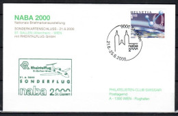 2000 St.Gallen-Wien NABA Swissair/ Rheintalflug 1er Vol First Flight Erstflug-1 Cover - Primeros Vuelos
