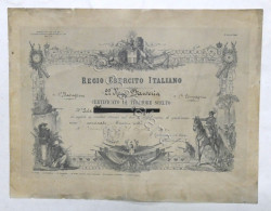 Esercito Italiano - 22° Rgt.  Fanteria - Certificato Di Tiratore Scelto - 1900 - Documentos