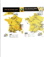 85e 91e  94e Tour De France 3 Cartes Dynapost Avec Parcours  Cyclisme  -  (1341) - Radsport