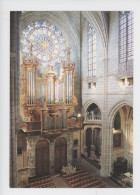 Béziers :  La Cathédrale Saint Nazaire, Grand-Orgue XVIIè S. Et La Rosace XIVè S. Depuis La Galerie Latérale (cp Vierge - Beziers