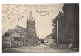 MOY - L'Eglise Et Le Lavoir - Chemin De Fer De St Quentin à GUISE De MEZIERES à Vendeuil - Sonstige & Ohne Zuordnung