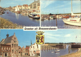 72377254 Brouwershaven Hafen Schleuse Segelboote Ortspartie Brouwershaven - Autres & Non Classés