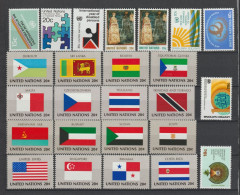 NATIONS UNIES / ONU - NEW YORK - 1981 - ANNEE COMPLETE ** MNH - COTE = 28.2 EUR - Unused Stamps