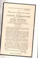 Gibecq 1883 - Ogy 1937 , Louisa Parmentier - Décès