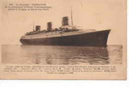 LE PAQUEBOT LE NORMANDIE  195 - Piroscafi