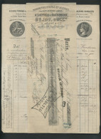 FACTURE - MANUFACTURE D'OUTILS ET ACIERIES A SHEFFIELD ET OUGTIBRIDGE BEJOT SUCC - RUE DE TURENNE PARIE 3EME - Straßenhandel Und Kleingewerbe