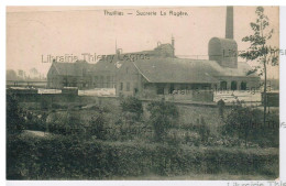 CPA Thuin  THUILLIES  Sucrerie La Rogère   Sugar Suiker Industrie Alimentation Usine Manufacture - Thuin