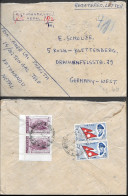 Nepal Kathmandu Registered Cover Mailed To Germany 1960s. 2R 30P Rate WHO Stamps - Nepal