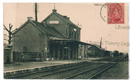 CPA Thuin  THUILLIES La Gare     Sncb Chemin De Fer Voies Ferrées Train - Thuin