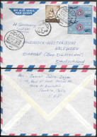 Egypt Cairo Cover To Germany 1962. Air Force College Stamps - Brieven En Documenten