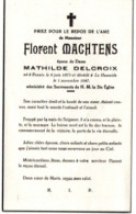 Renaix  1873 - La Hamaide 1947 , Florent Machtens - Décès