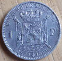 BELGIUM: 1 FRANC 1830-1880 KM 38 PR/FDC - 1 Franc